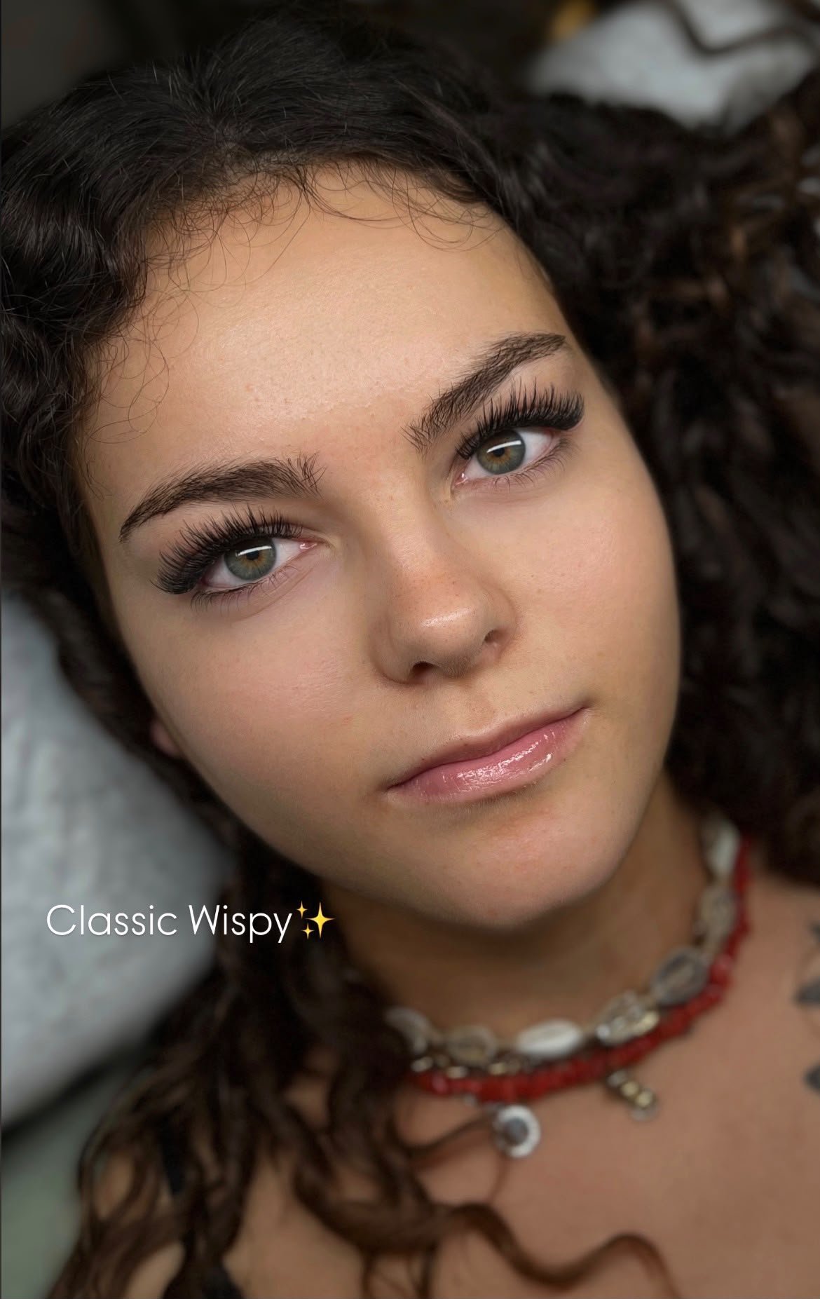 Classic Wispy result created at Lash With Us
