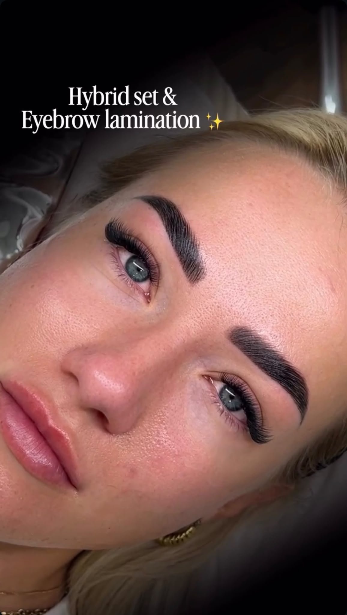 Hybrid & Brows result created at Lash With Us
